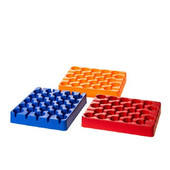 Simport Scientific Microcentrifuge Microcentrifuge Rack 25 Place 5 mL Tube Size Red 38 X 45 X 113 mm