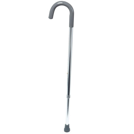 Patterson Medical Supply Round Handle Cane Days® Standard Aluminum / Vinyl 30 to 39 Inch Gray / Silver