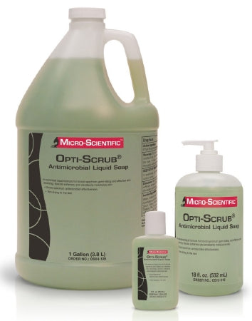 Micro Scientific Industries Antimicrobial Soap Opti-Scrub® Liquid 18 oz. Bottle Scented