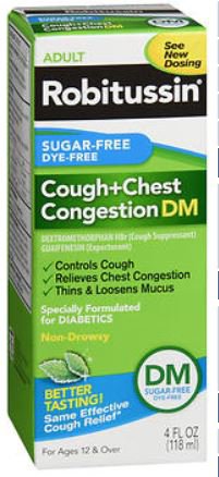 Glaxo Smith Kline Cold and Cough Relief Robitussin® 200 mg - 10 mg / 5 mL Strength Liquid 4 oz.