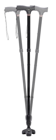 Drive Medical Folding Cane Flex-N-Go Aluminum 32-1/2 to 39-1/2 Inch Height Black