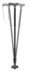 Drive Medical Folding Cane Flex-N-Go Aluminum 32-1/2 to 39-1/2 Inch Height Black