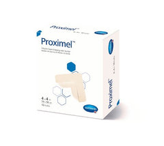 Hartmann Silicone Foam Dressing Proximel™ 4 X 4 Inch Square Silicone Adhesive Without Border Sterile