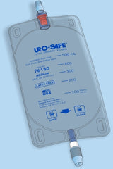Urocare Products BAG, LEG VINYL URO-SAFE W/TWIST VALVE CLR MED 18OZ (12/BX)