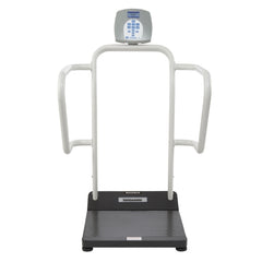Health O Meter Floor Scale Health O Meter® Digital LCD Display 454 kg Capacity Gray AC Adapter / Battery Operated