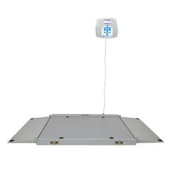 Health O Meter Wheelchair Scale Health O Meter® Digital LCD Display 454 kg Capacity Gray AC Adapter / Battery Operated