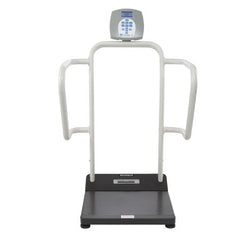 Health O Meter Bariatric Floor Scale Health O Meter® Digital LCD Display 1000 lbs. / 454 kg Capacity Gray AC Adapter / Battery Operated