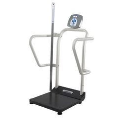 Health O Meter Bariatric Floor Scale Health O Meter® Digital LCD Display 1000 lbs. / 474 kg Capacity Gray AC Adapter / Battery Operated