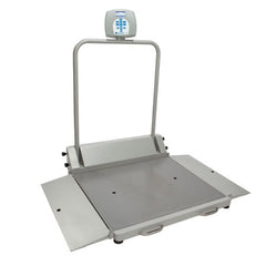 Health O Meter Wheelchair Scale Health O Meter® Digital LCD Display 1000 lbs. / 474 kg Capacity Gray AC Adapter / Battery Operated