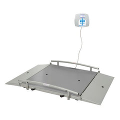 Health O Meter Wheelchair Scale Health O Meter® Digital LCD Display 1000 lbs. / 474 kg Capacity Gray AC Adapter / Battery Operated