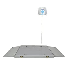 Health O Meter Wheelchair Scale Health O Meter® Digital LCD Display 1000 lbs. / 474 kg Capacity Gray AC Adapter / Battery Operated