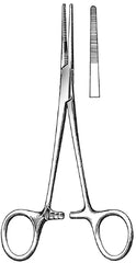 Fine Surgical Hemostatic Forceps Kelly 5-1/2 Inch Length Floor Grade Stainless Steel NonSterile Ratchet Lock Finger Ring Handle Straight Serrated Tips - M-1119599-1447 - Each