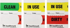 Healthmark Industries Pre-Printed Label Laboratory Use Green / Red / Yellow Clean In Use Black Lab / Specimen 2 X 3 Inch - M-1120455-4999 - Roll of 1