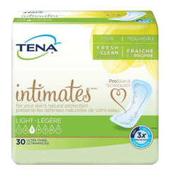 Essity HMS North America Inc Bladder Control Pad TENA® Intimates™ Ultra Thin Light Pads Regular 9 Inch Length Light Absorbency Dry-Fast Core™ One Size Fits Most Adult Female Disposable - M-1121150-3690 - Bag of 30