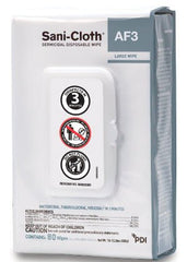 Professional Disposables Sani-Cloth® AF3 Surface Disinfectant Cleaner Premoistened Germicidal Wipe 80 Count Hard Case Disposable Unscented NonSterile - M-1121547-3272 - Case of 720