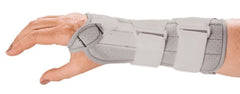 Alimed Wrist Brace Freedom® Short Immobilizer Fabric / Metal / Vinyl Left Hand Light Gray Medium