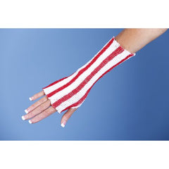 Medi-Tech International Elastic Net Retainer Dressing Surgi-Color Guard™ Tubular Elastic 7 Inch X 25 Yard Size 2 Red / White Medium Finger / Toe / X-Small Arm / Hand / Small Hand / X-Small Leg / Foot NonSterile