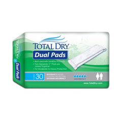 Secure Personal Care Products Incontinence Liner TotalDry™ 11 Inch Length Moderate Absorbency One Size Fits Most Adult Unisex Disposable - M-1122514-2513 - Case of 180