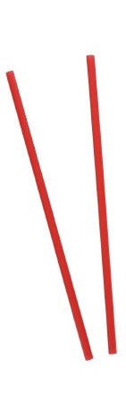 R3 Reliable Redistribution Resource Jumbo Straw 10-1/4 Inch Red Individually Wrapped