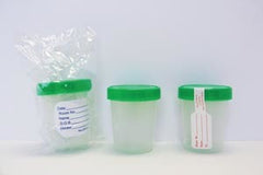 GMAX Industries Specimen Container 120 mL (4 oz.) Screw Cap Patient Information Poly Bagged Sterile