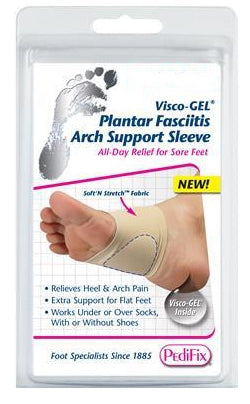 Pedifix Arch Sleeve Visco-GEL® Plantar Fasciitis Arch Support Sleeve Large / X-Large Pull-On Left or Right Foot