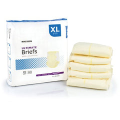 Unisex Adult Incontinence Brief McKesson X-Large Disposable Heavy Absorbency - M-1123846-3229 - Case of 60