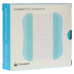 Coloplast Hydrocolloid Dressing Comfeel® Plus Transparent Thin 4 X 4 Inch Square Sterile