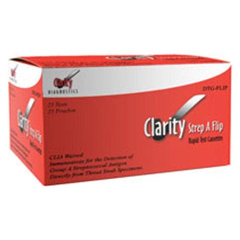 Clarity Diagnostics Test Strep A - M-972659-1959 - Box of 25