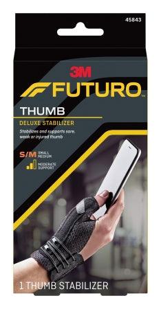 3M Thumb Stabilizer 3M™ Futuro™ Deluxe Adult Small / Medium Lacing System Left or Right Hand Black