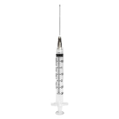 Sol-Millennium Medical Syringe with Hypodermic Needle SOL-M™ 3 mL 22 Gauge 1-1/2 Inch Detachable Needle Without Safety