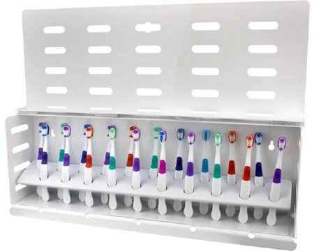 Plak Smacker Toothbrushes with Rack Assorted Colors