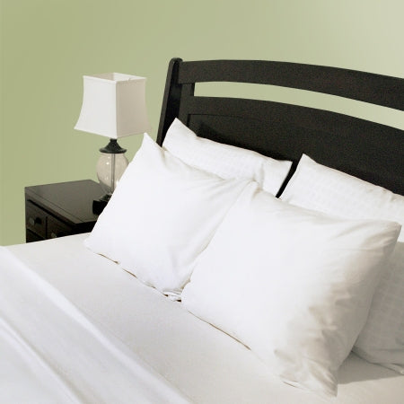 Calderon Textiles Bed Sheet Microtex® Flat 66 X 104 Inch White / White Hem Microfiber Reusable