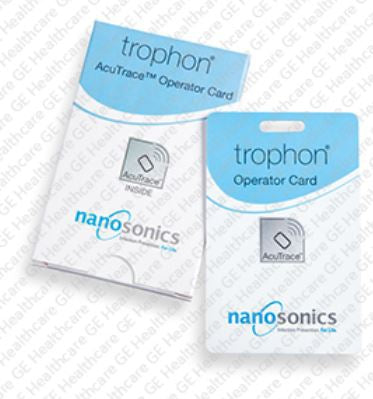 GE Healthcare AcuTrace Operator Card trophon® For Use · AcuTrace Operator Card