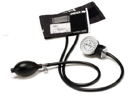 Prestige Medical Aneroid Sphygmomanometer with Cuff 2-Tube Pocket Size Hand Held Child Small Cuff