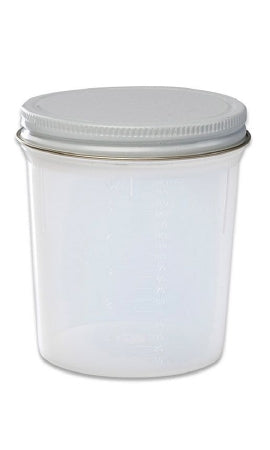 Cardinal Specimen Container Polypropylene 120 mL (4 oz.) Screw Cap Unprinted NonSterile