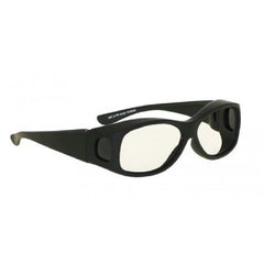 Wolf X-Ray Radiation Protection Glasses Wolf Fit to be Tied Fit Over Clear Tint Glass Lens Black Frame Over Ear One Size Fits Most