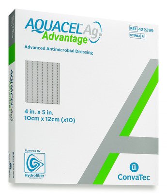 Convatec Silver Dressing Aquacel® Ag Advantage 4 X 5 Inch Rectangle Sterile