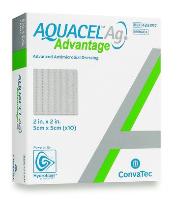 Convatec Silver Dressing Aquacel® Ag Advantage 2 X 2 Inch Square Sterile