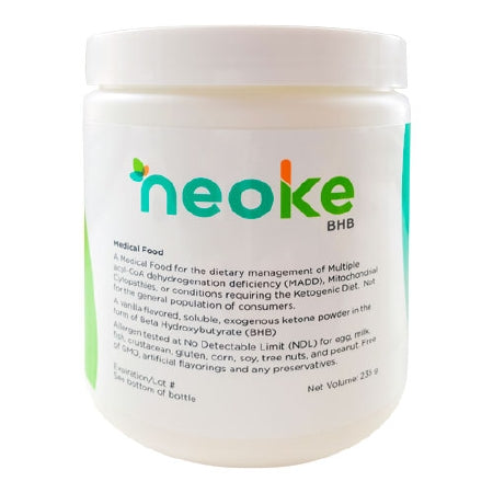Solace Nutrition Oral Supplement neoKe BHB Unflavored Powder 150 Gram Jar