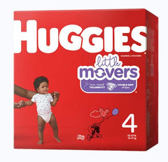 Kimberly Clark Unisex Baby Diaper Huggies® Little Movers Size 4 Disposable Moderate Absorbency - M-1128668-2122 - Case of 88