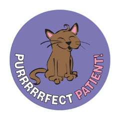 Precision Dynamics pdc® 250 per Unit Purrrrfect Patient Sticker