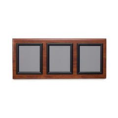 Market Lab Inc BOARD, MESSAGE TRIPLE FRAME CHERRY WOOD