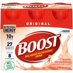 Nestle Healthcare Nutrition Oral Supplement Boost® Original Creamy Strawberry Flavor Ready to Use 8 oz. Bottle