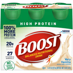 Nestle Healthcare Nutrition Oral Protein Supplement Boost® High Protein Very Vanilla Flavor Ready to Use 8 oz. Bottle
