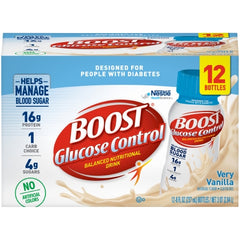 Nestle Healthcare Nutrition Oral Supplement Boost Glucose Control® Vanilla Delight Flavor Ready to Use 8 oz. Bottle