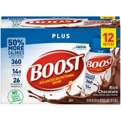 Nestle Healthcare Nutrition Oral Supplement Boost® Plus Rich Chocolate Flavor Ready to Use 8 oz. Bottle