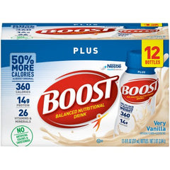 Nestle Healthcare Nutrition Oral Supplement Boost® Plus Very Vanilla Flavor Ready to Use 8 oz. Bottle