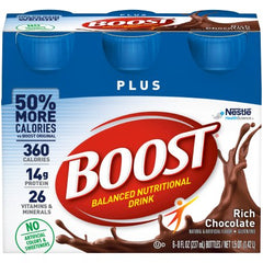 Nestle Healthcare Nutrition Oral Supplement Boost® Plus Rich Chocolate Flavor Ready to Use 8 oz. Bottle