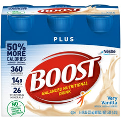 Nestle Healthcare Nutrition Oral Supplement Boost® Plus Very Vanilla Flavor Ready to Use 8 oz. Bottle