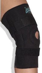 Wheaton Brace Company Knee Brace AirPro™ Sports Hinged Knee Brace Small D-Ring / Hook and Loop Strap Closure 12 to 13-1/2 Inch Knee Circumference Left or Right Knee